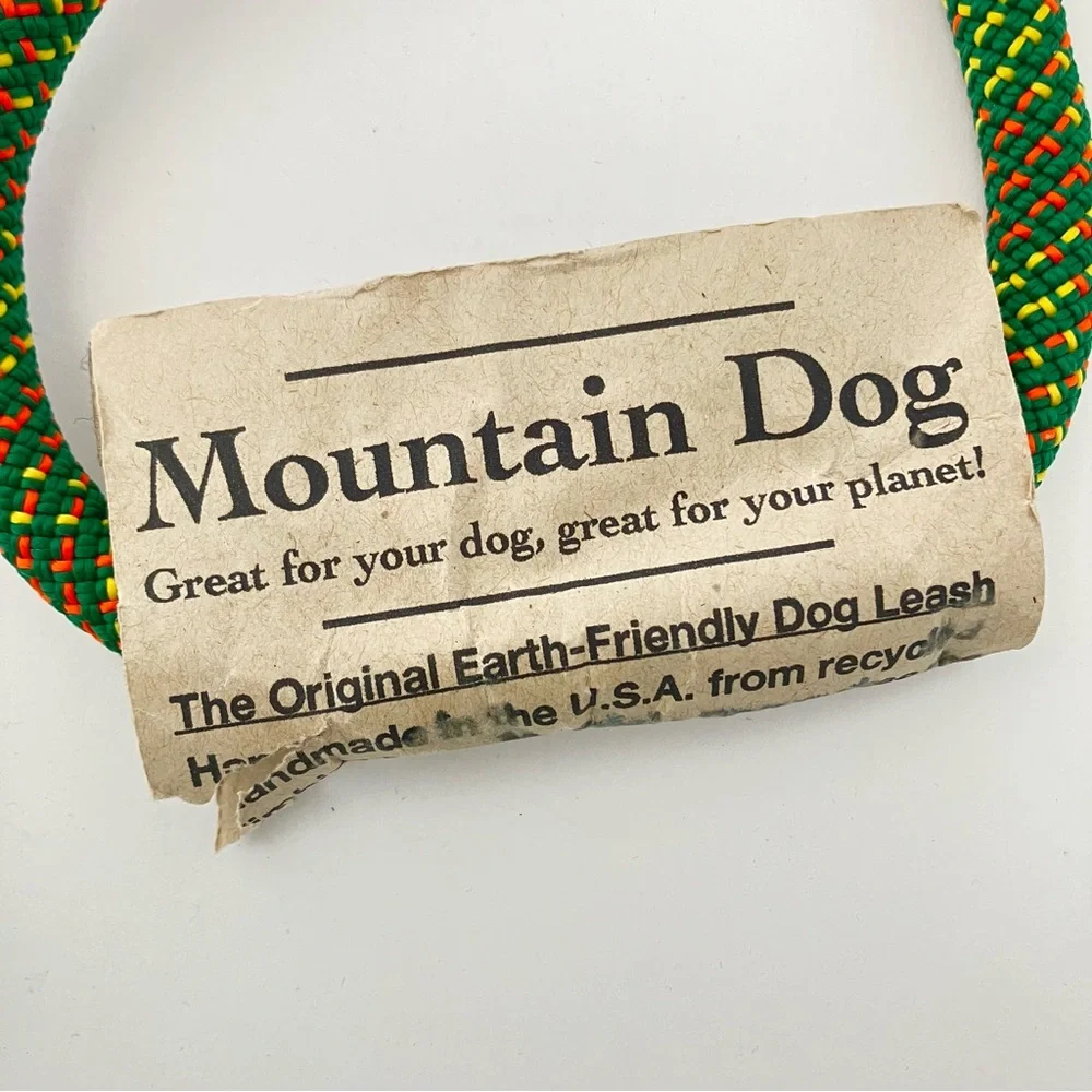 Green Rope Dog Leash - Eco-Friendly Durable Lead